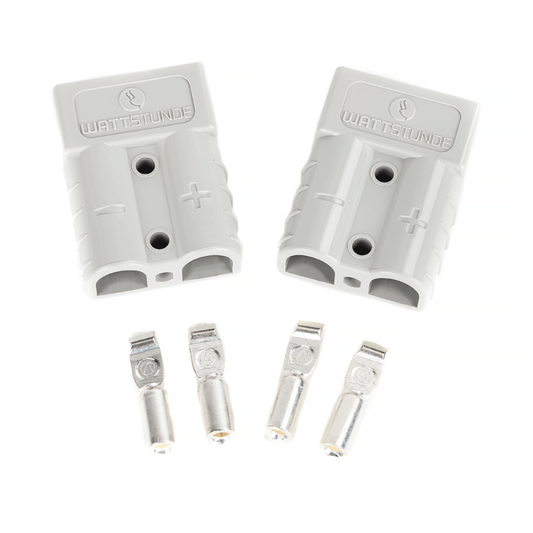 2 x Anderson Stecker / Verbinder 50A und 4 x Crimpkontakte