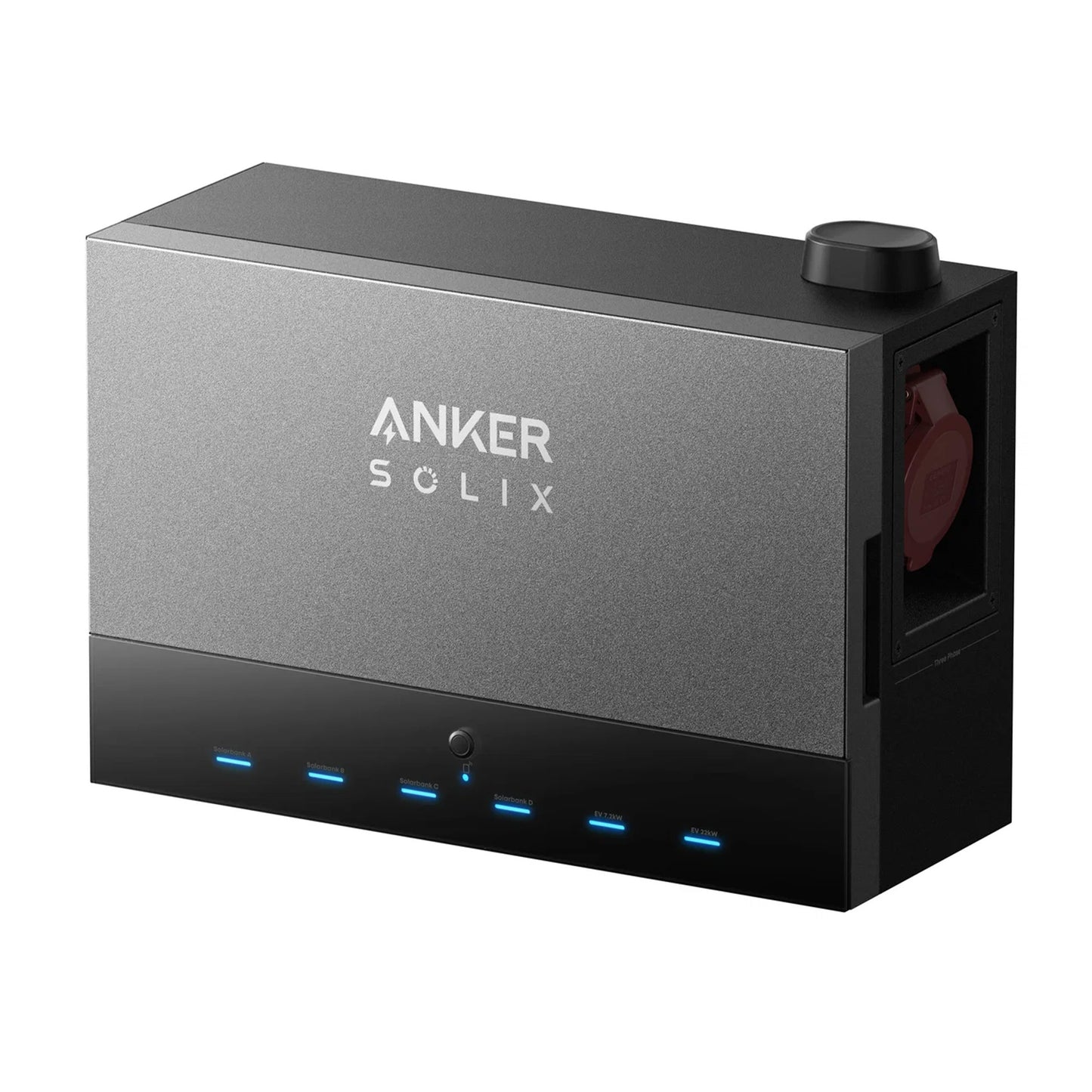 Anker SOLIX Power Dock mit LED-Anzeige und Anschlussschacht