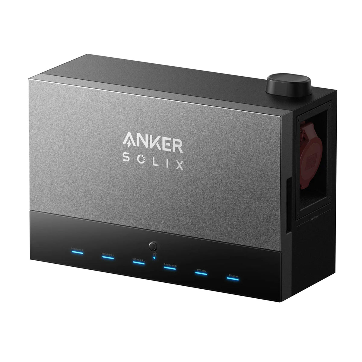 Anker SOLIX Power Dock mit LED-Anzeige und Anschlussschacht