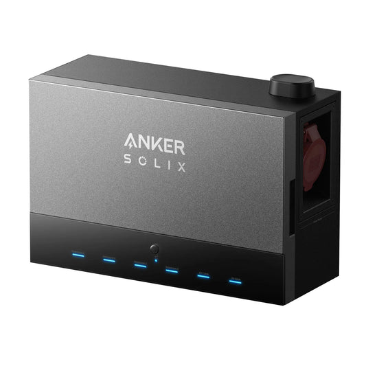 Anker SOLIX Power Dock mit LED-Anzeige und Anschlussschacht