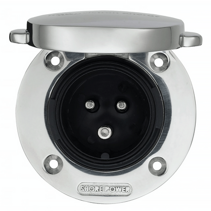 Victron 16A 250 V Edelstahl Landstrom Einbau-Steckdose mit Abdeckung