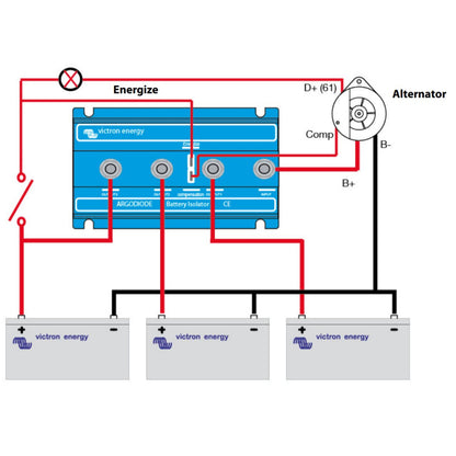 Victron Argodiode 80-2SC Batterie Trenndiode 80A für 2 Batterien