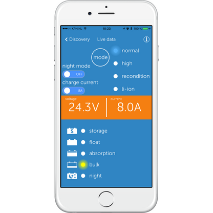 Victron Blue Smart IP22 Batterieladegerät Bluetooth 24/16 1 Ausgang