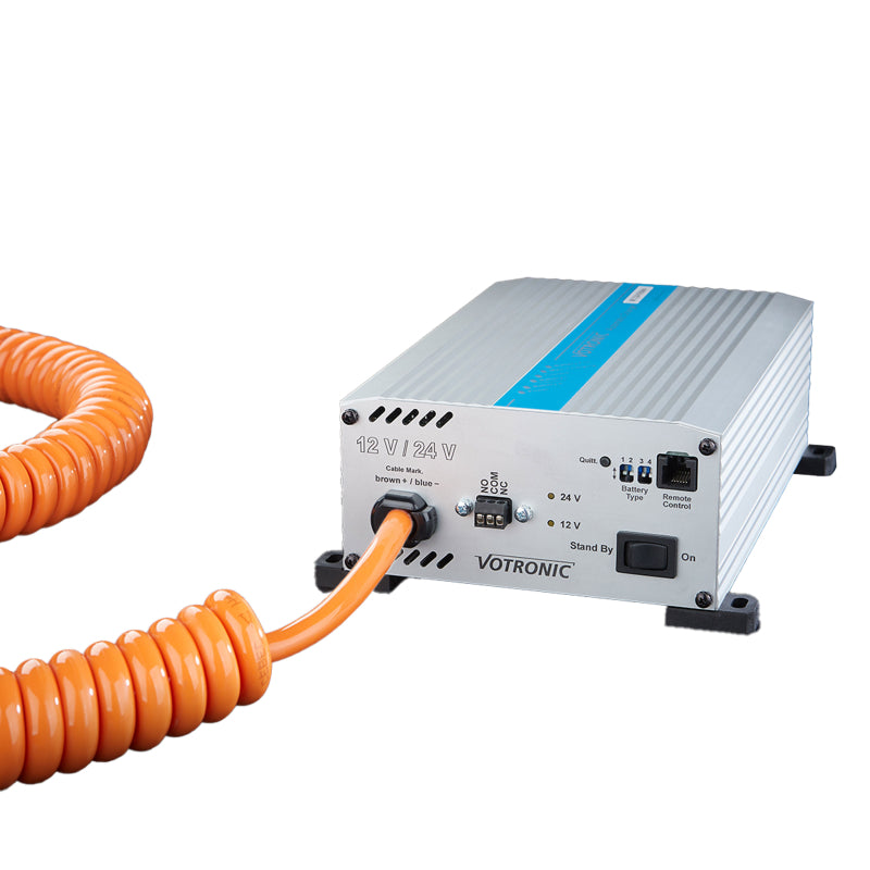 Votronic Automatic Charger VAC 1224 -16 Station mit Spiralkabel 5m - 0524