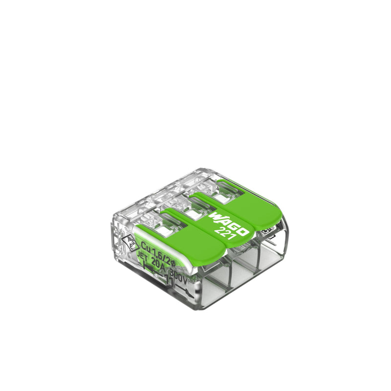 WAGO Verbindungsklemme Green Range flexibel bis 4mm² - 221-425 25er Pack
