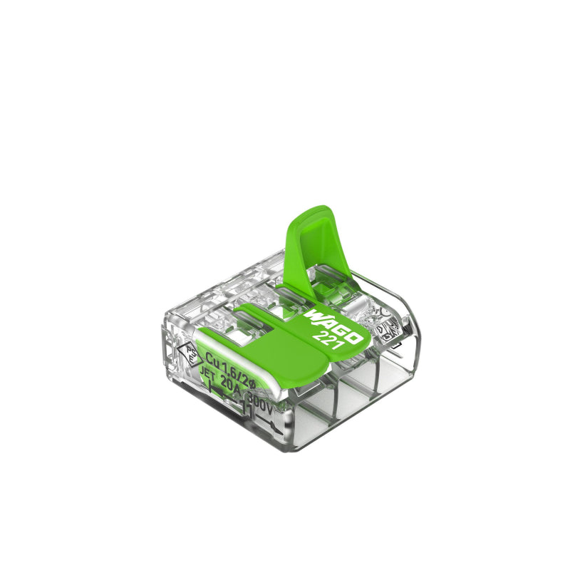 WAGO Verbindungsklemme Green Range flexibel bis 4mm² - 221-425 25er Pack