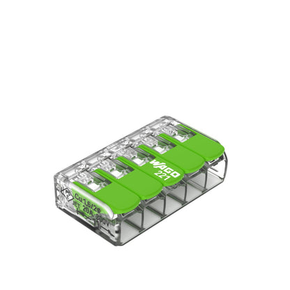 WAGO Verbindungsklemme Green Range flexibel bis 4mm² - 221-425 25er Pack