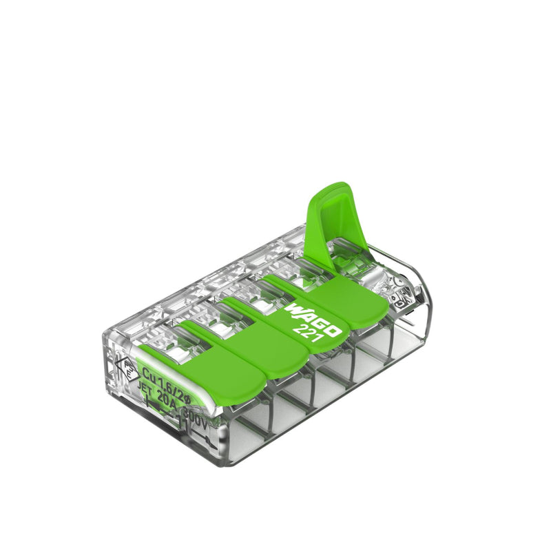 WAGO Verbindungsklemme Green Range flexibel bis 4mm² - 221-425 25er Pack