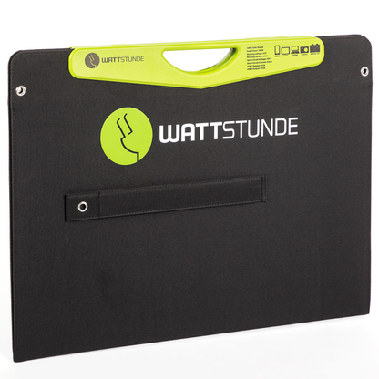 WATTSTUNDE 100W SolarBuddy Solartasche WS100SB direkt mit USB Anschluss