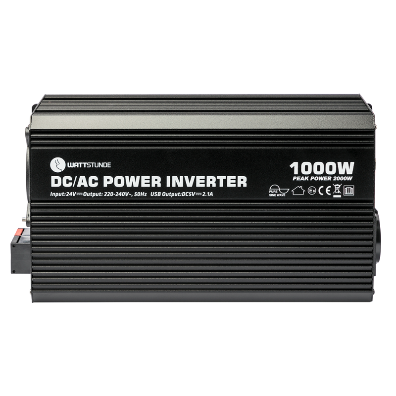 WATTSTUNDE 1000W / 2000W 24V Sinus Spannungswandler WS24/1000SI