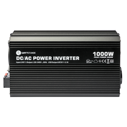 WATTSTUNDE 1000W / 2000W 24V Sinus Spannungswandler WS24/1000SI