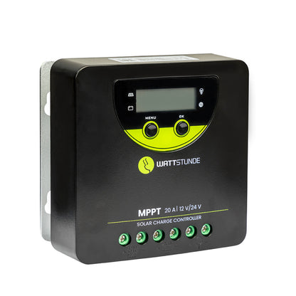 WATTSTUNDE 20A 90V MPPT Solar Laderegler WLR-BT 20.90 MPPT 12/24V