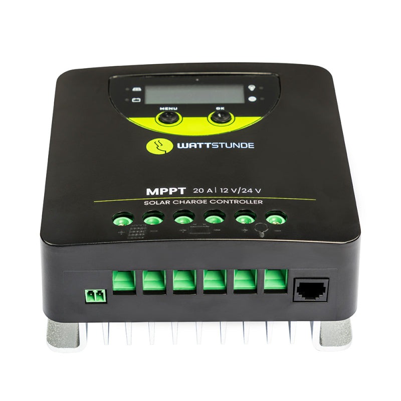 WATTSTUNDE 20A 90V MPPT Solar Laderegler WLR-BT 20.90 MPPT 12/24V