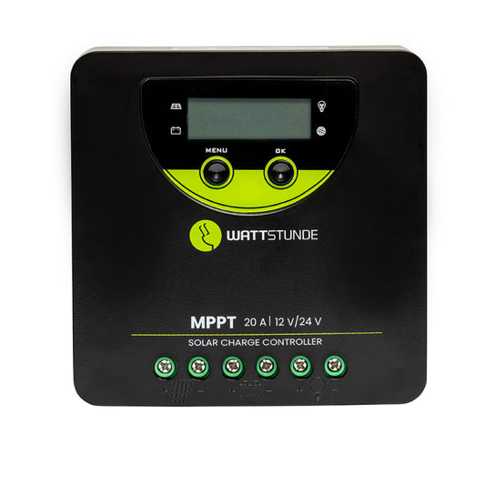 WATTSTUNDE 20A 90V MPPT Solar Laderegler WLR-BT 20.90 MPPT 12/24V