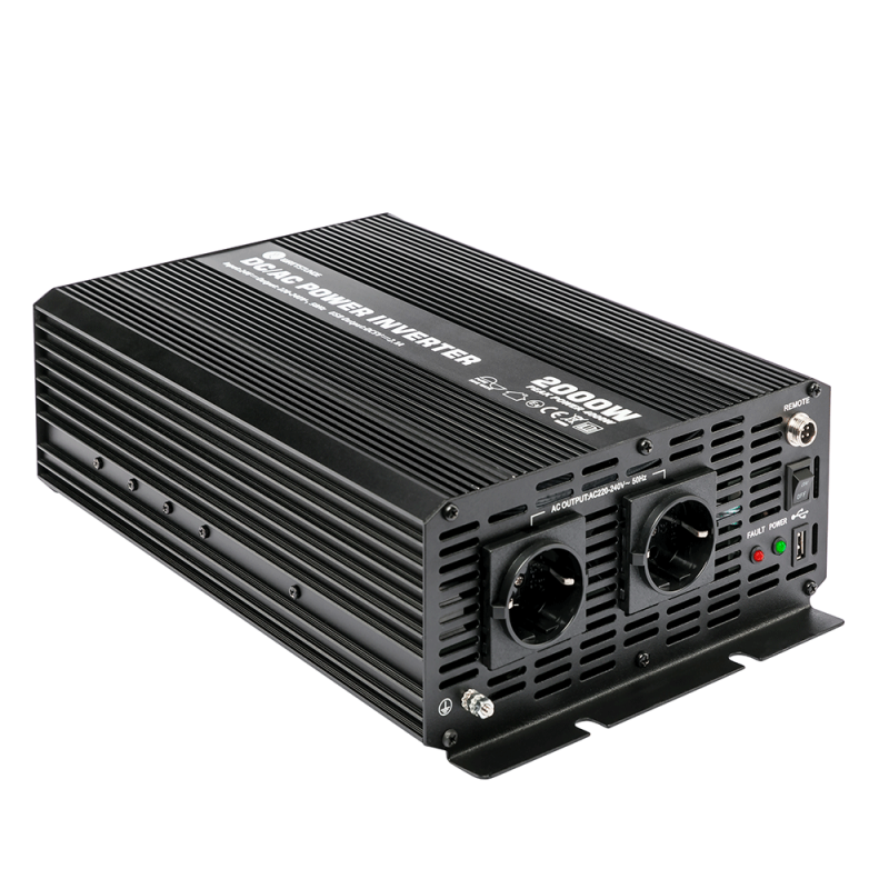 WATTSTUNDE 2000W / 4000W 24V Sinus Spannungswandler WS24/2000SI