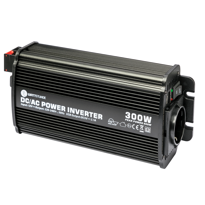WATTSTUNDE 300W / 600W 12V Sinus Spannungswandler WS12/300SI