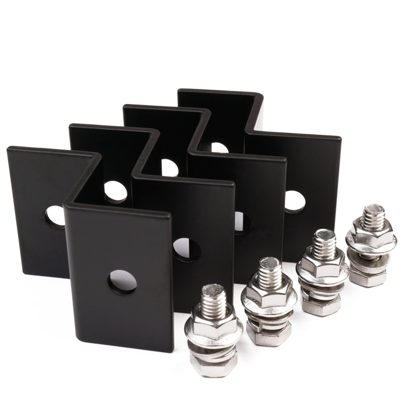 WATTSTUNDE 38mm Aluminium Z-Winkel HSZ38 schwarz Halterung