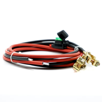 WATTSTUNDE 6mm² Batterieanschlußkabel BAKA30 mit 30A Sicherung und Polklemmen im Set