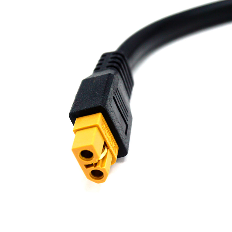 WATTSTUNDE Adapterkabel (2x) 4 mm² Typ-MC4/XT60 weiblich 3Pin 30 cm schwarz
