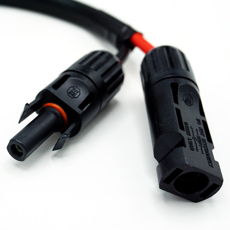 WATTSTUNDE Adapterkabel (2x) 4 mm² Typ-MC4/XT60 weiblich 3Pin 30 cm schwarz