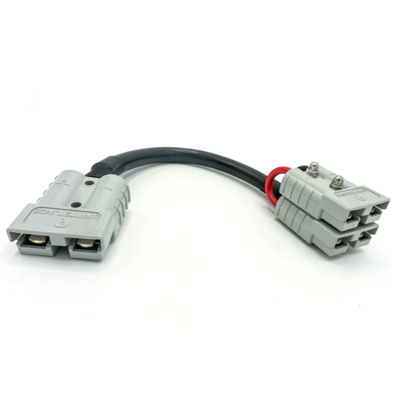WATTSTUNDE Adapterkabel (2x) 4 mm² A50/2xA50 (Parallel) 20 cm schwarz
