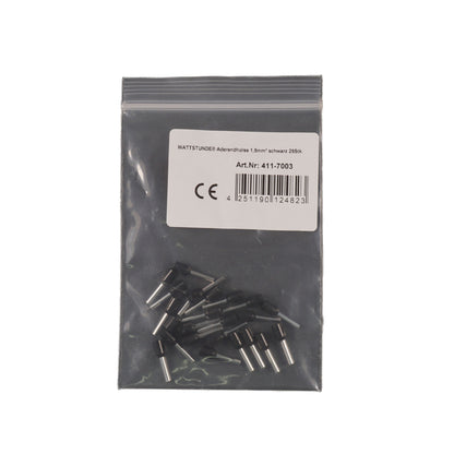 WATTSTUNDE Aderendhülse schwarz 25 Stk. 10 mm²