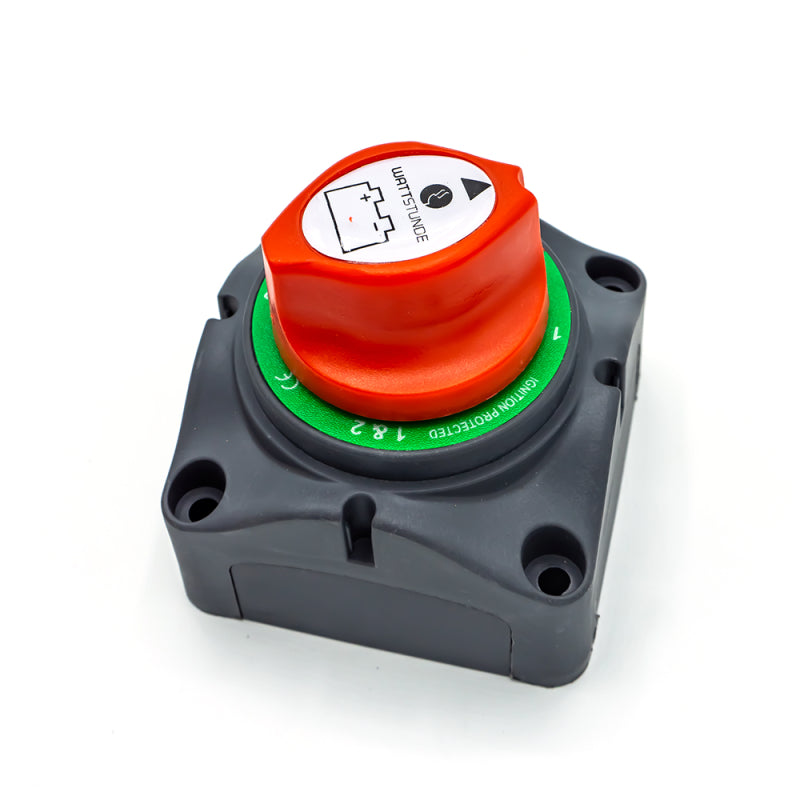 WATTSTUNDE Batterie Wählschalter 2 Batterien mit Gehäuse