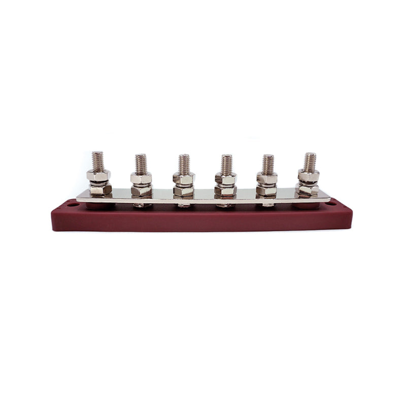 WATTSTUNDE Busbar 6xM8 150A / 70V rot