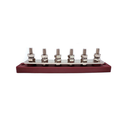 WATTSTUNDE Busbar 6xM8 150A / 70V rot
