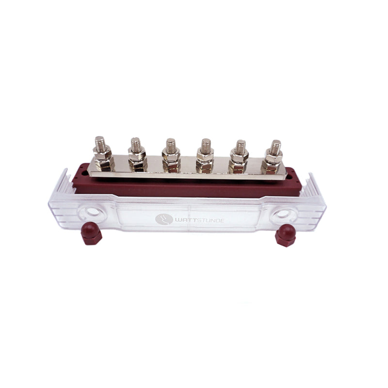 WATTSTUNDE Busbar 6xM8 300A / 70V rot
