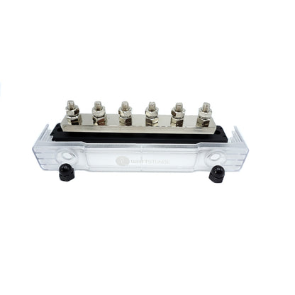 WATTSTUNDE Busbar 6xM8 450A / 70V schwarz