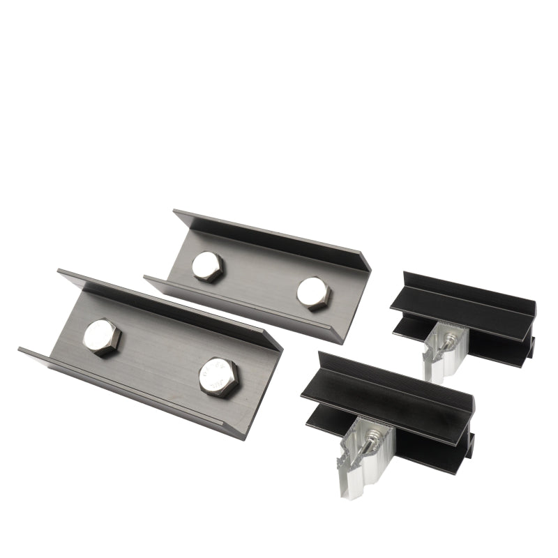 WATTSTUNDE Hausdachhalterung Mittelklemmen + Verbinder