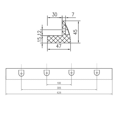 WATTSTUNDE MOUNT Solarmodul Halterung 67 cm weiß