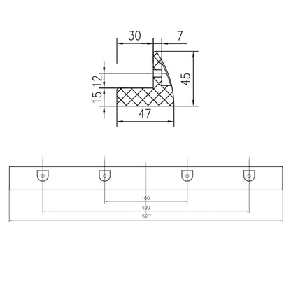 WATTSTUNDE MOUNT Solarmodul Halterung 67 cm weiß