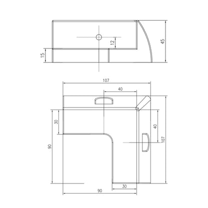 WATTSTUNDE MOUNT Solarmodul Halterung 67 cm weiß