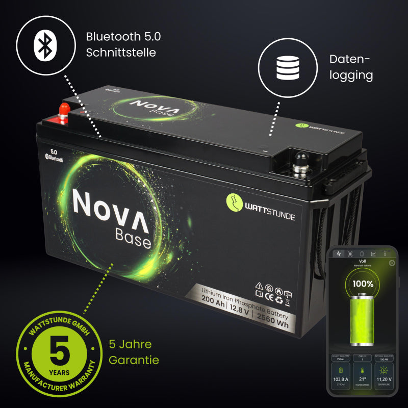 WATTSTUNDE NOVA Base 200Ah Batterie LiFePO4