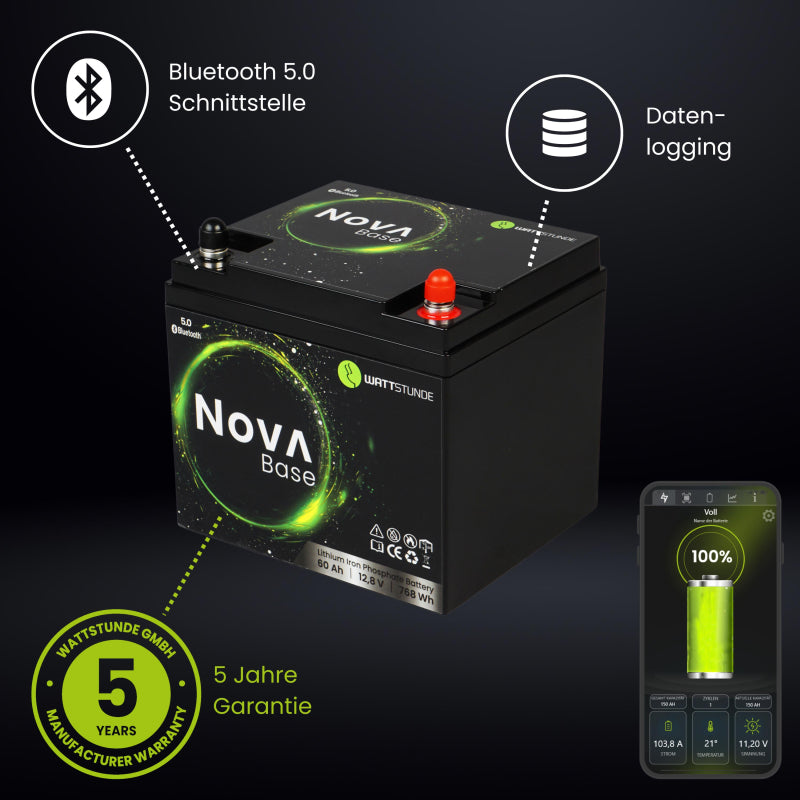 WATTSTUNDE NOVA Base 200Ah Batterie LiFePO4