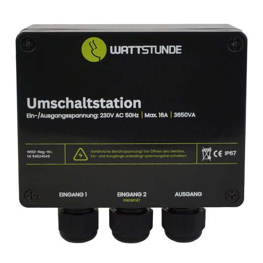 WATTSTUNDE NVS Umschaltstation 16A Netzvorrangschaltung