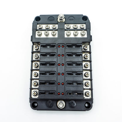 WATTSTUNDE Plus Distributor 12 mit je 4x 5A, 10A, 15A, 20A Flachsicherungen