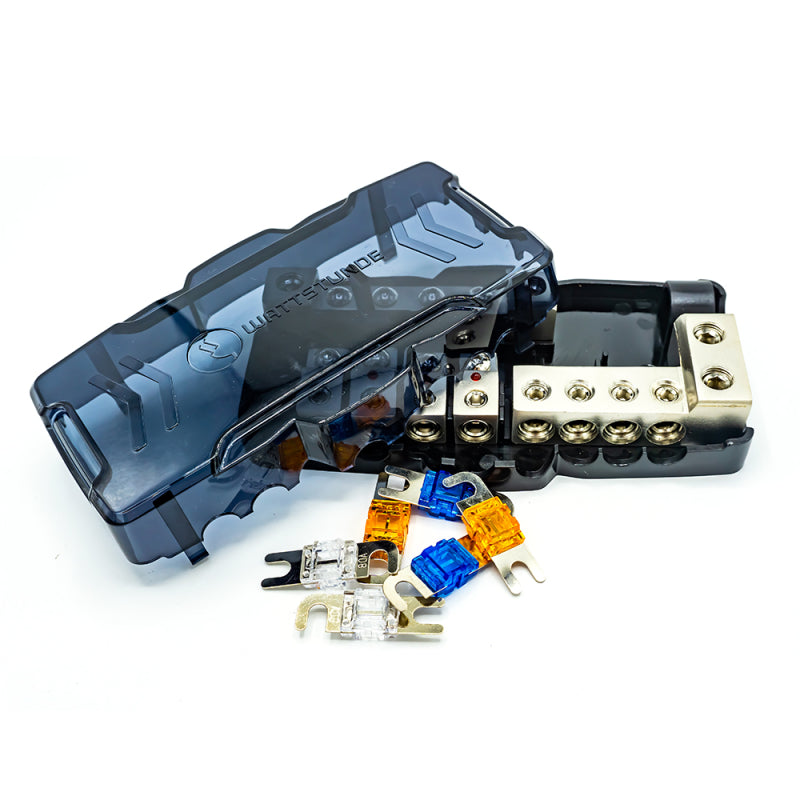 WATTSTUNDE Plus Distributor 4 mit je 2x 40A, 60A, 80A AFS Hochlastsicherungen