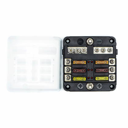 WATTSTUNDE Plus Distributor 6 mit je 2x 5A, 10A, 15A, 20A Flachsicherungen