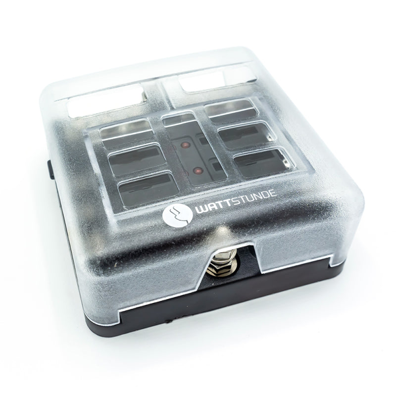 WATTSTUNDE Plus Distributor 6 mit je 2x 5A, 10A, 15A, 20A Flachsicherungen