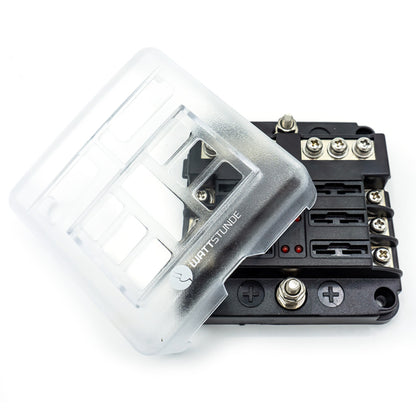 WATTSTUNDE Plus Distributor 6 mit je 2x 5A, 10A, 15A, 20A Flachsicherungen