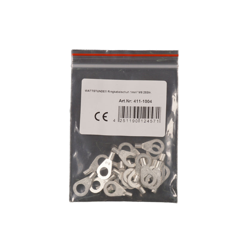 WATTSTUNDE Ringkabelschuh 25 Stk. 10 mm² M8