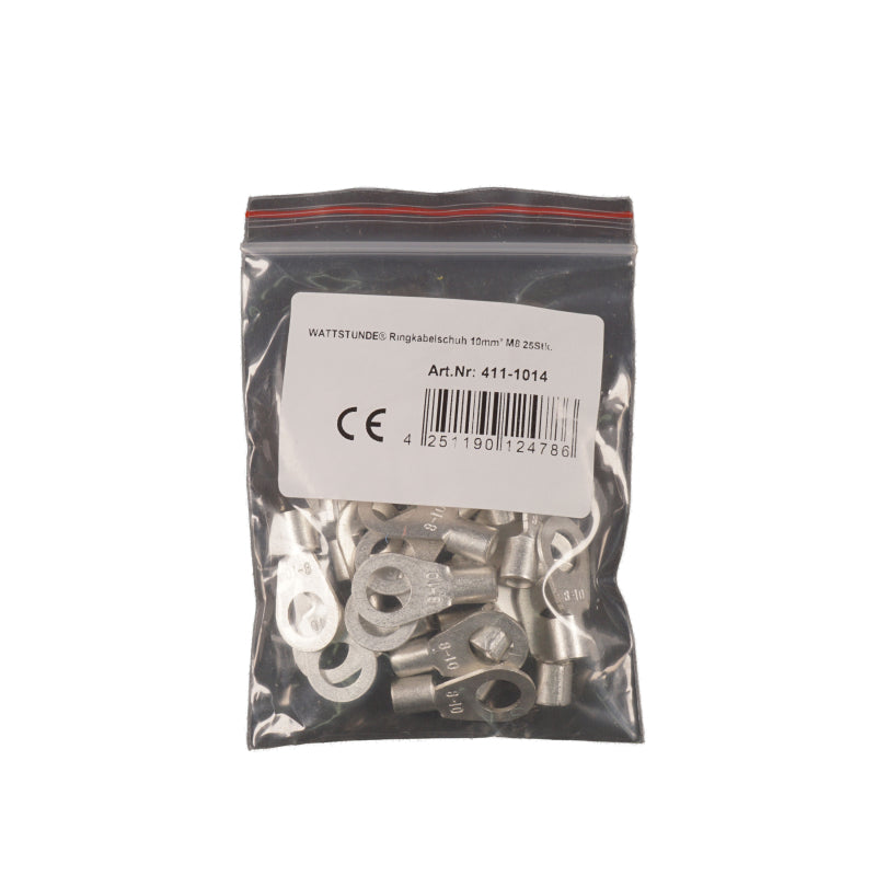 WATTSTUNDE Ringkabelschuh 25 Stk. 10 mm² M8