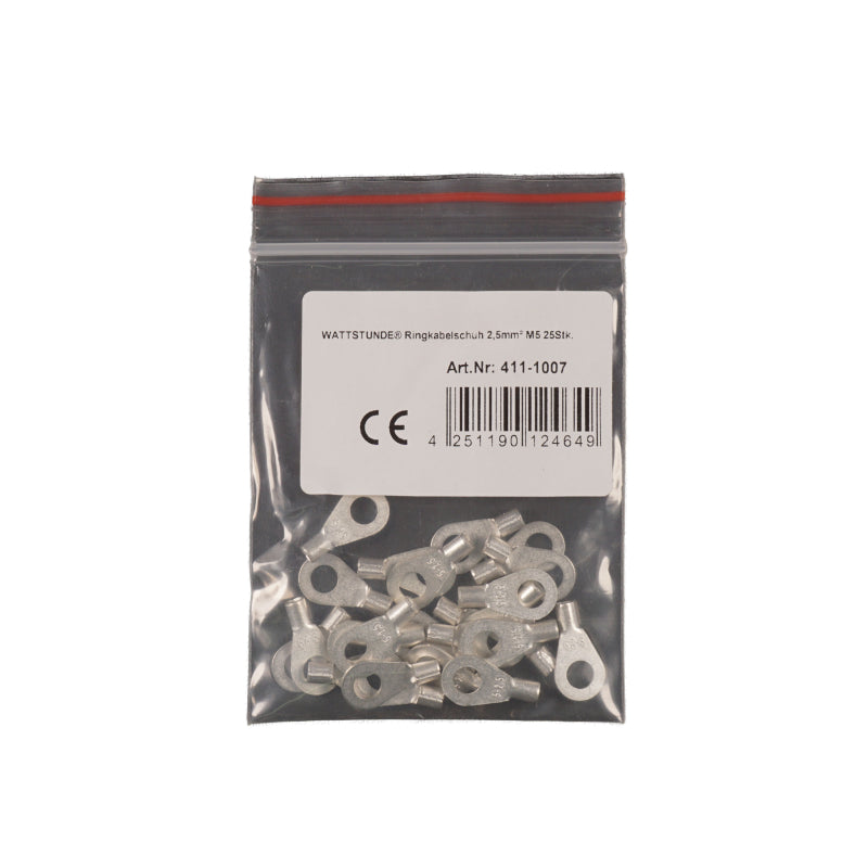 WATTSTUNDE Ringkabelschuh 25 Stk. 10 mm² M8