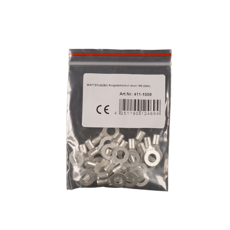 WATTSTUNDE Ringkabelschuh 25 Stk. 10 mm² M8
