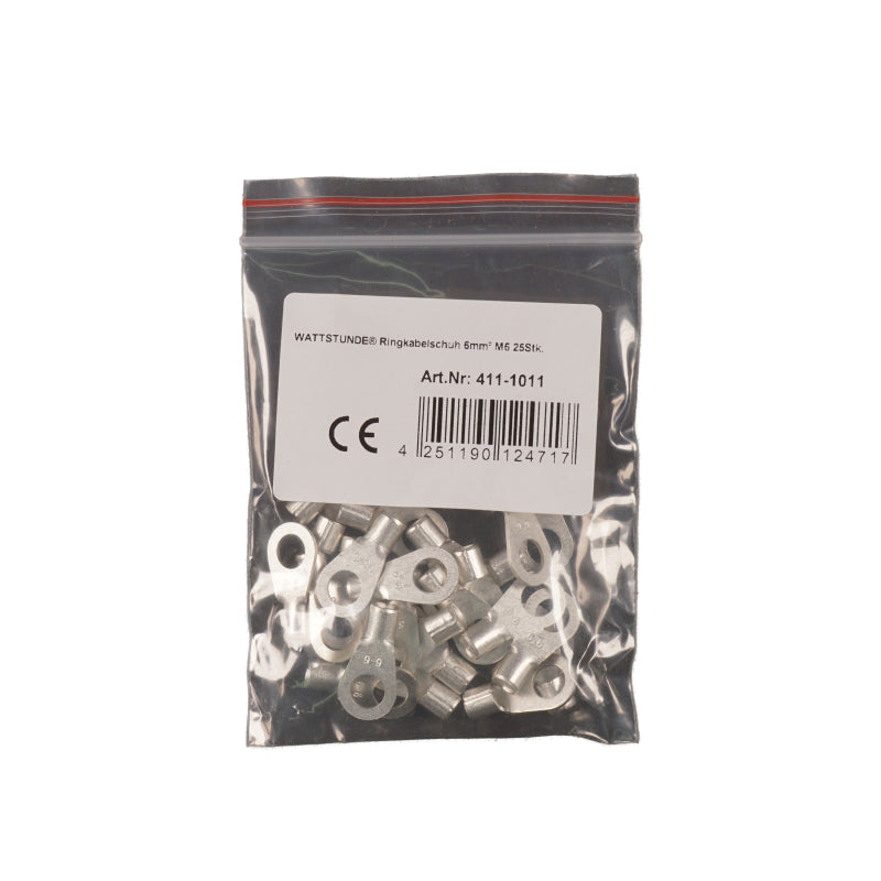 WATTSTUNDE Ringkabelschuh 25 Stk. 10 mm² M8