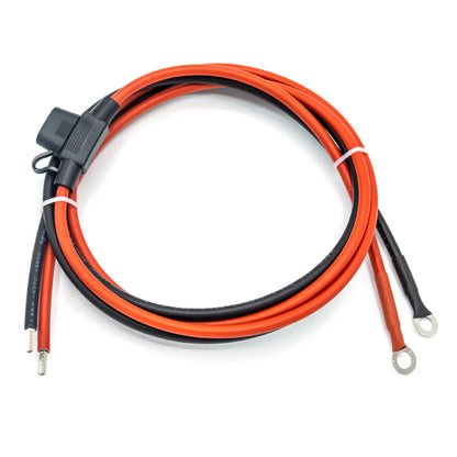 WATTSTUNDE Sicherungskabel (mit Sicherung 20 A) M8 Ringöse/Aderendhülse 1,5 m rot/schwarz 2x4 mm²