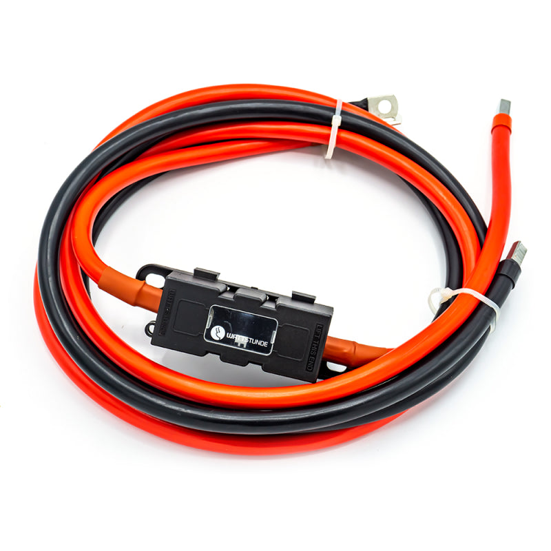 WATTSTUNDE Sicherungskabel (mit Sicherungshalter) M8 Ringöse/Aderendhülse rot/schwarz 2x35 mm² 2 m